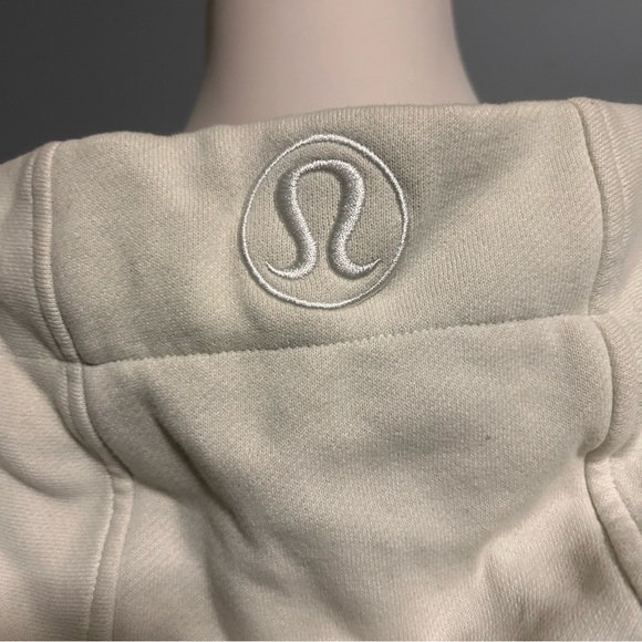 Lululemon Scuba Full-Zip Cropped Hoodie | Size: 8 | Bone - Picture 5 of 5
